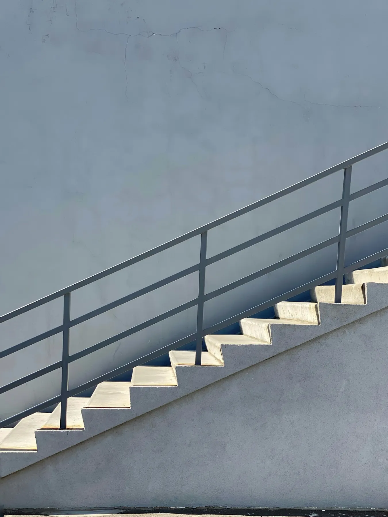 Exterior stair handrail
